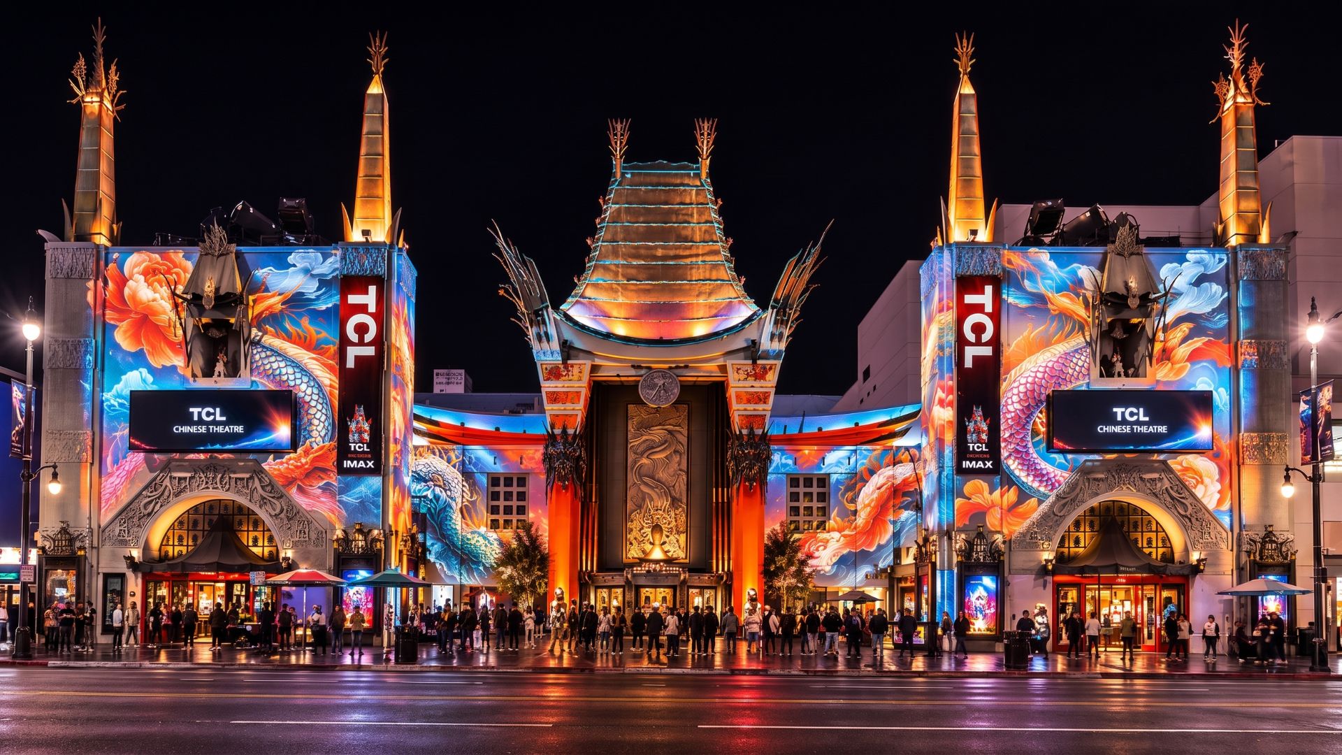 TCL Chinese Theatre projection mapping